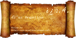Ősz Angelina névjegykártya